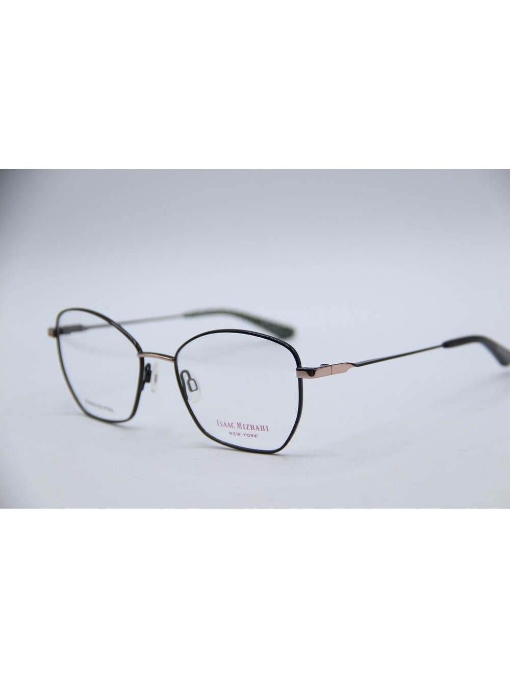 Isaac Mizrahi Im30054 Bk Black Green Authentic Eyeglasses 53-18-135
